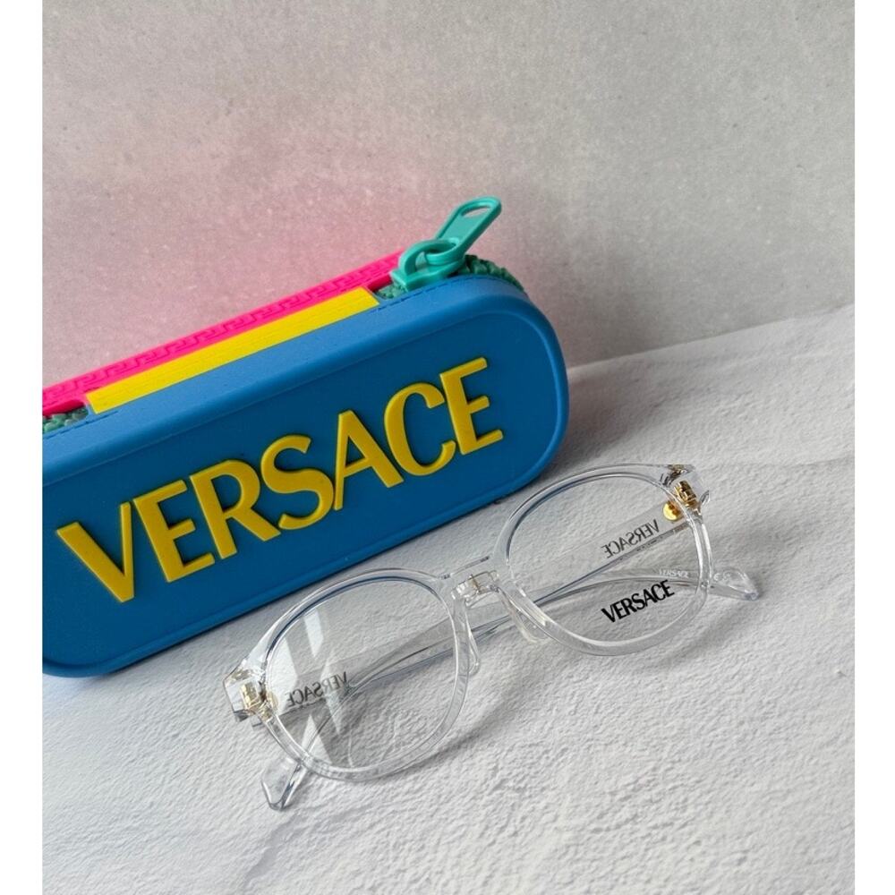 NEW Versace Kids VK3012 Clear Round Eyeglasses Frames